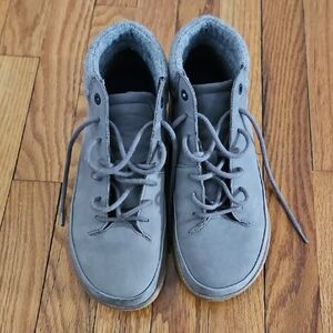 Birkenstock boots gray leather/ wool size 41 M 8/ W10 like new